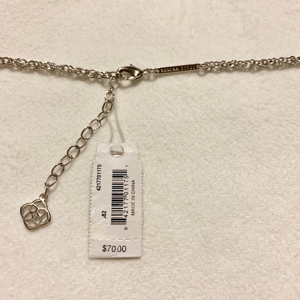 NWT KS Rose Quartz/Silvertone Rae Pendant Necklace - Picture 6 of 7